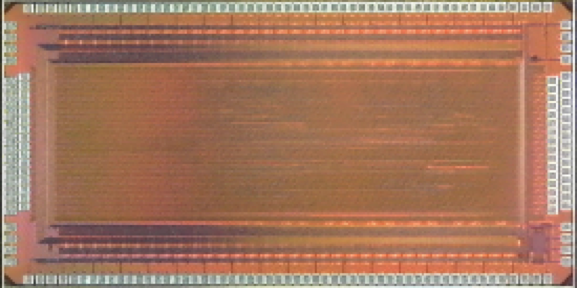 This image shows a 4mm x 2mm 65nm ASIC implementing the first scalable, all-digital massive MU-MIMO spatial equalizer. The ASIC contains 64 ADCs, SMUL for FFT computing, BEACHES for channel estimation, and PPAC for performing finite-alphabet MMSE equalization.